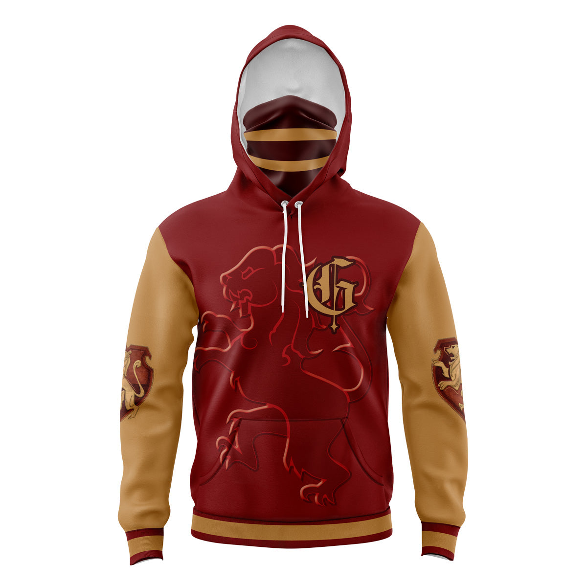 Hoodie Gryffindor Hogwarts Legacy Masked - 6XL