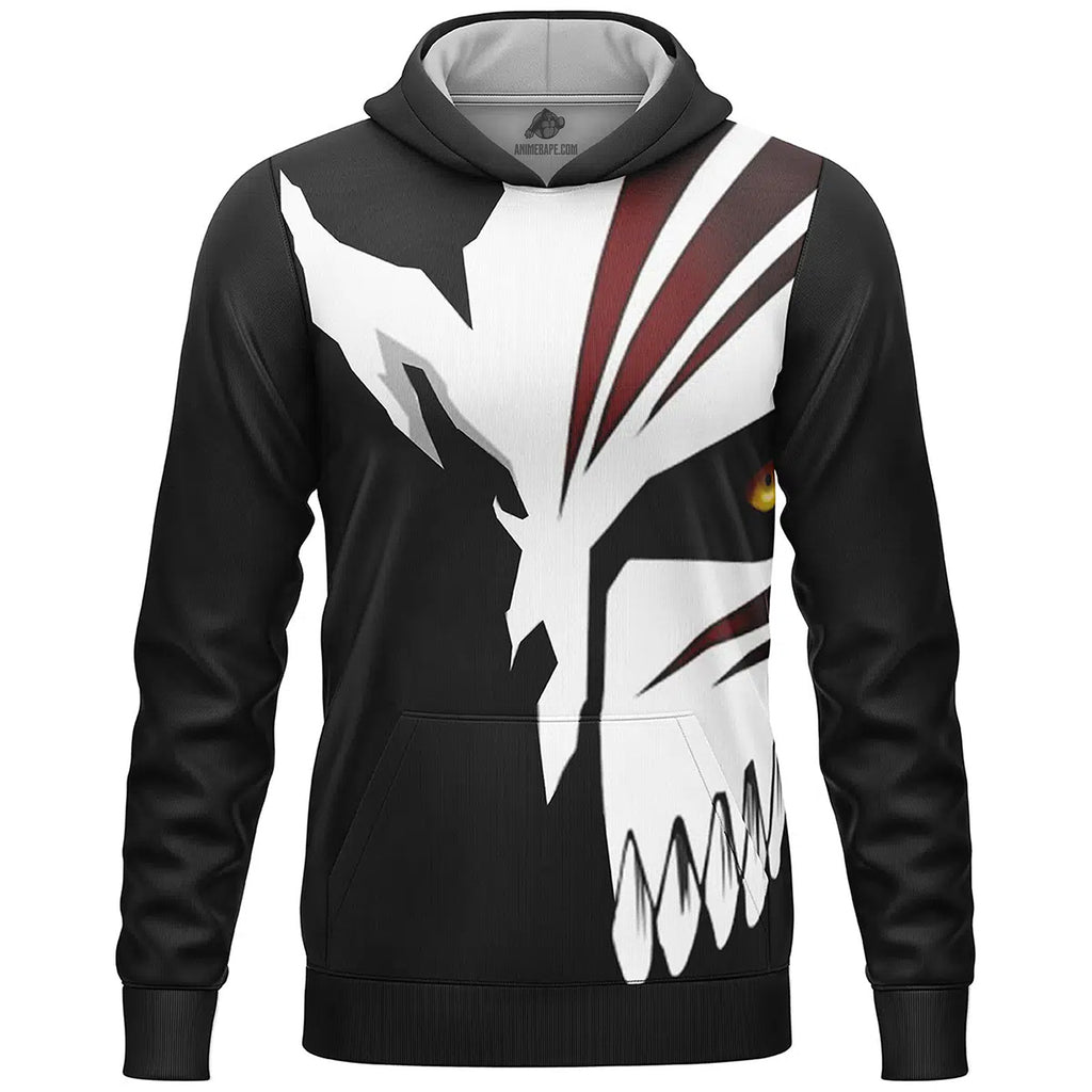 Hallow Mask Bleach Lightweight Hoodie - M