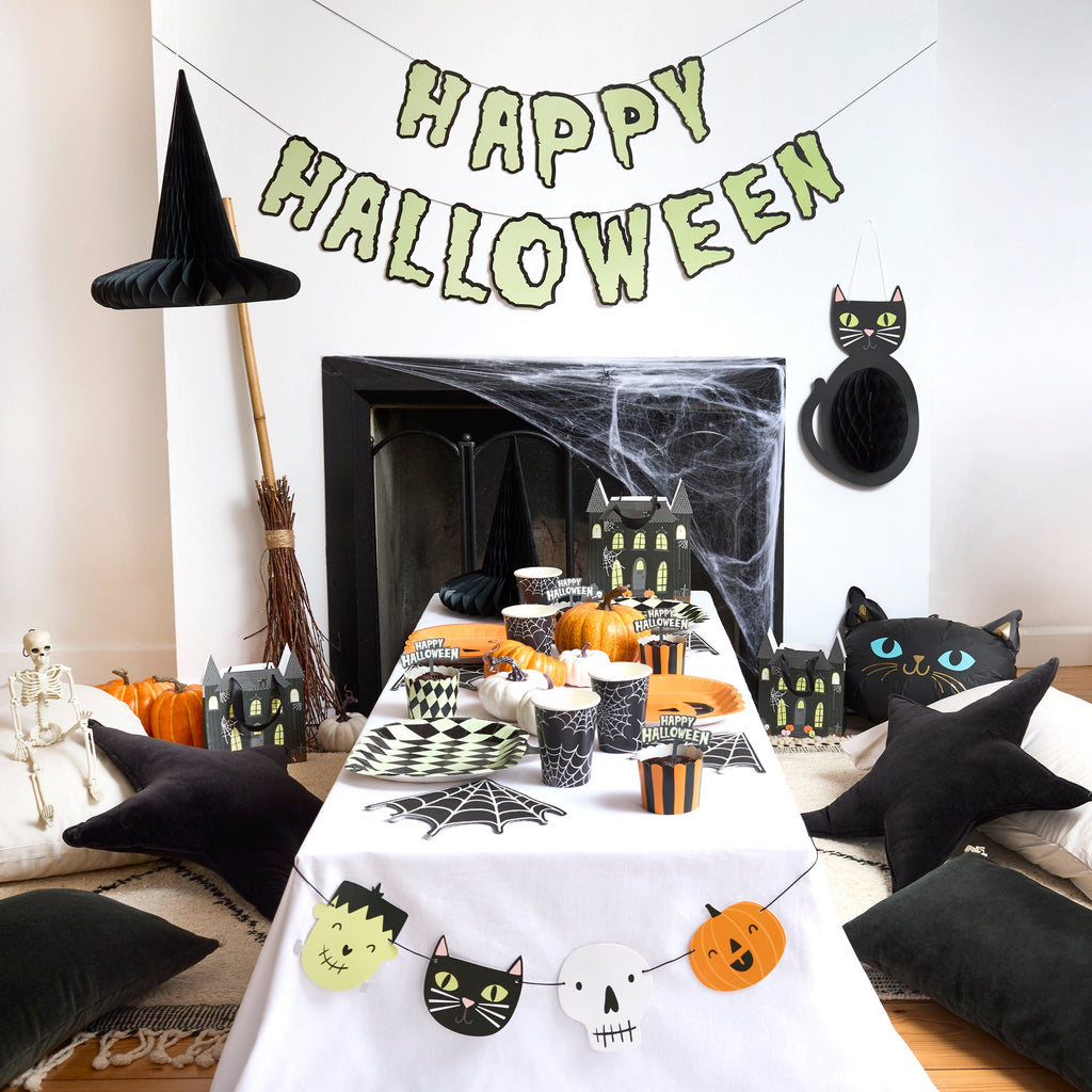 Happy Halloween Glow In the Dark Food Picks x 12