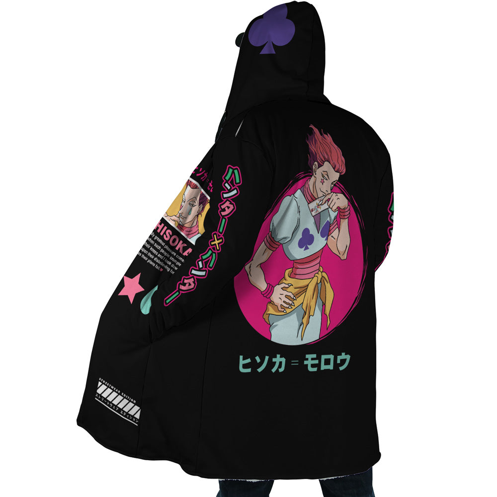 Hisoka Morow Hunter X Hunter Hooded Cloak Coat - L