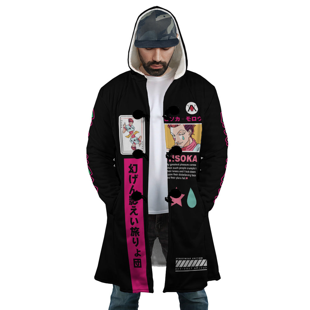 Hisoka Morow Hunter X Hunter Hooded Cloak Coat - S