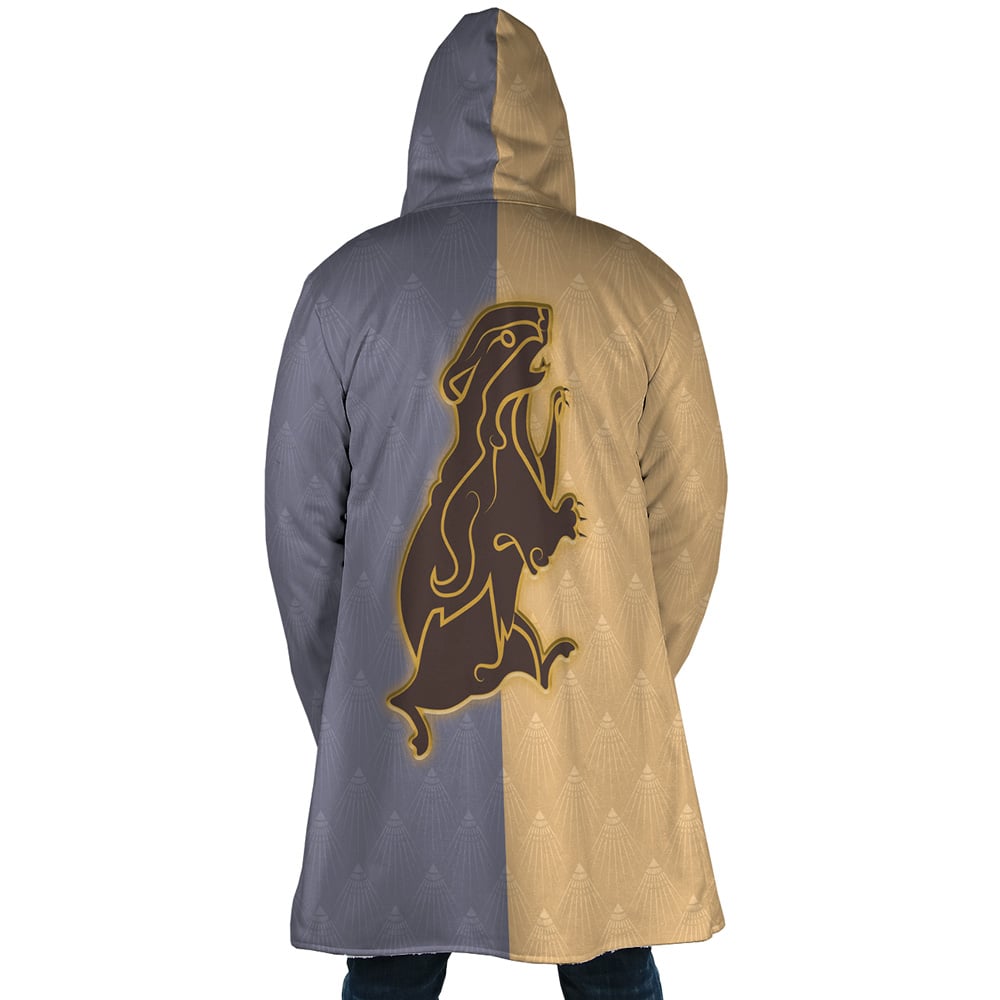 Hogwarts Legacy Hufflepuff Harry Potter Hooded Cloak Coat - 2XL