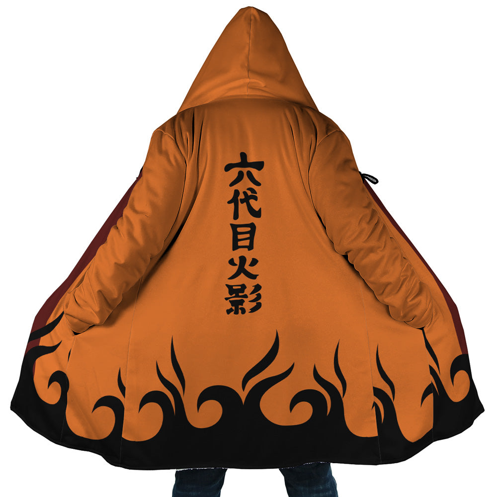 Hokage Orange Naruto Hooded Cloak Coat - 5XL