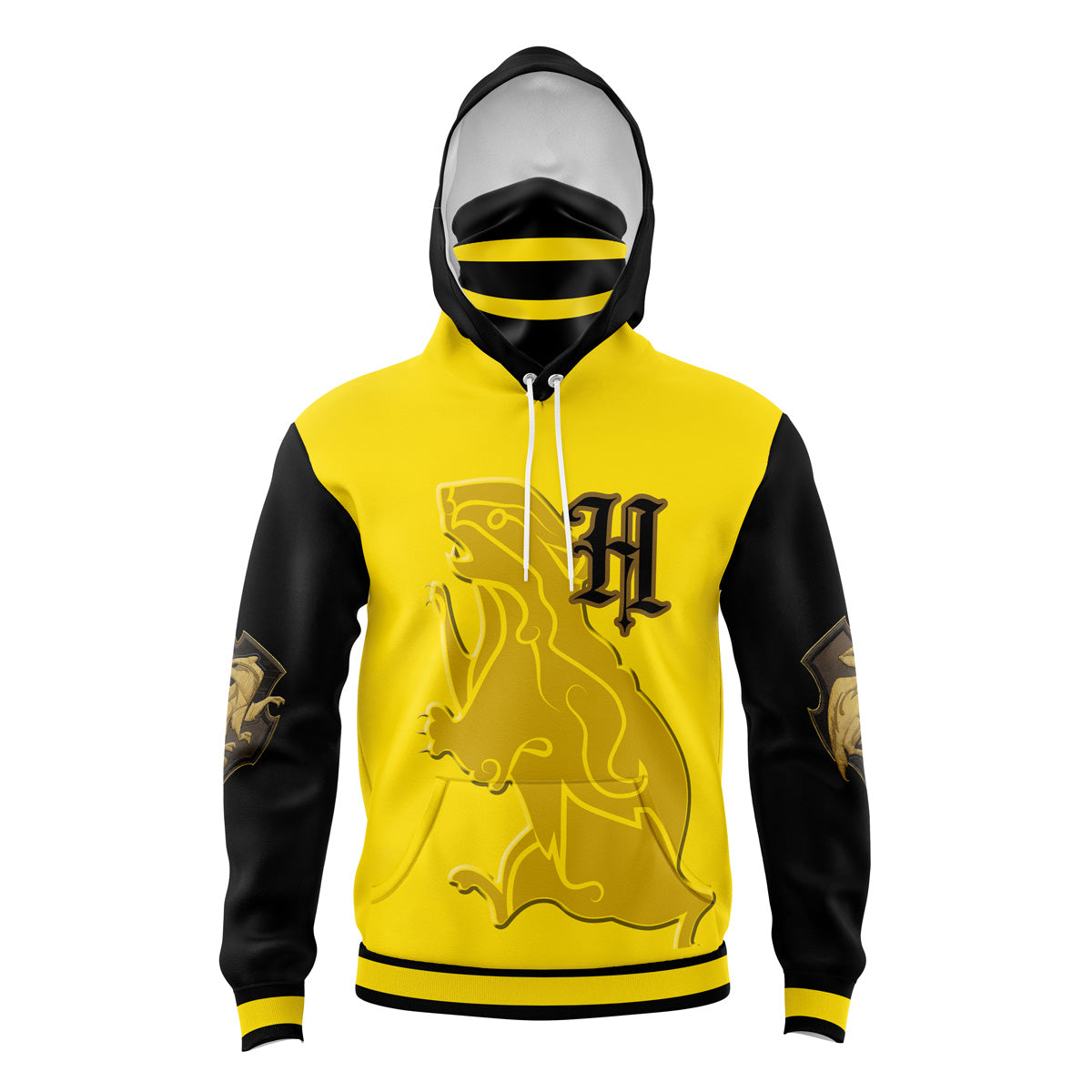 Hoodie Hufflepuff Hogwarts Legacy Masked - 6XL