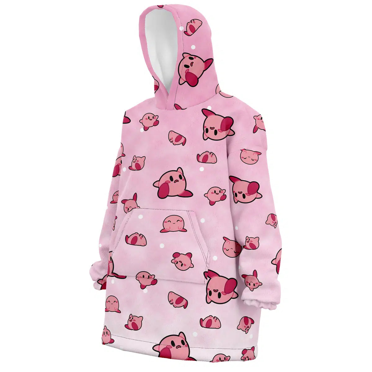 Hoodie Kirby Pattern Nintendo Oversized Blanket