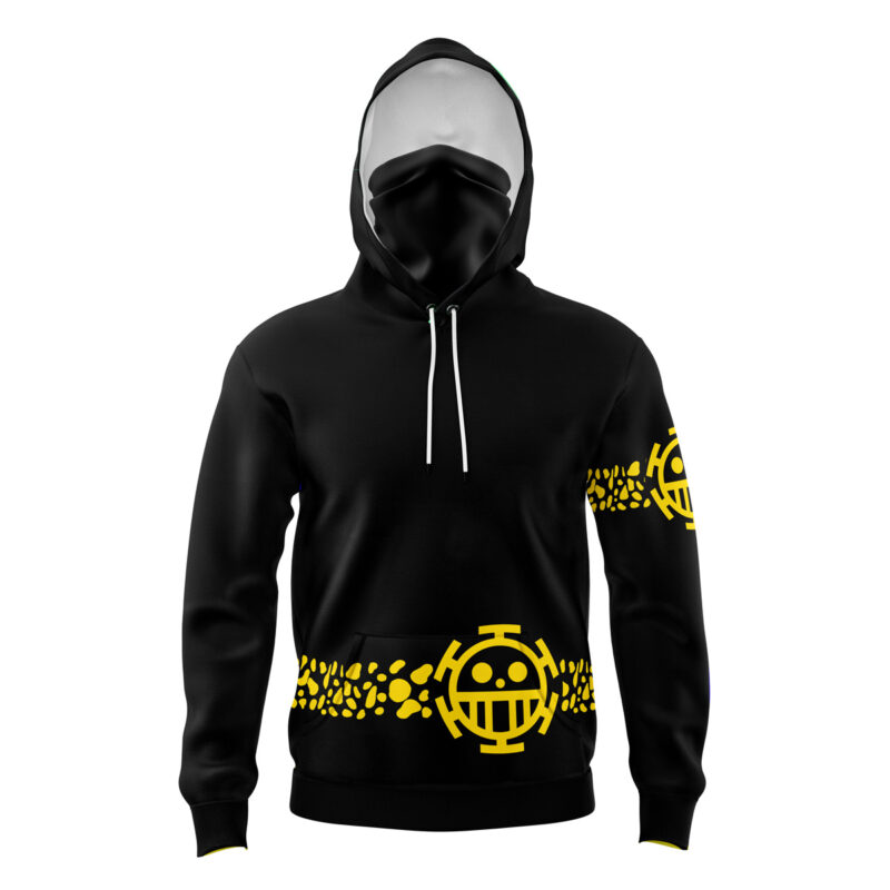 Hoodie Law Punk Hazard One Piece Pirates Masked - L
